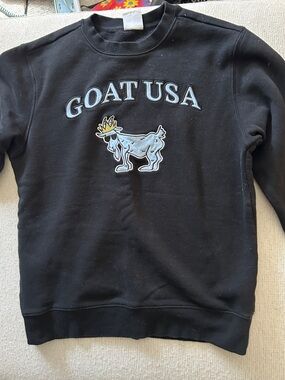 GOAT USA Black Kids' Sweatshirt with Graphic Logo